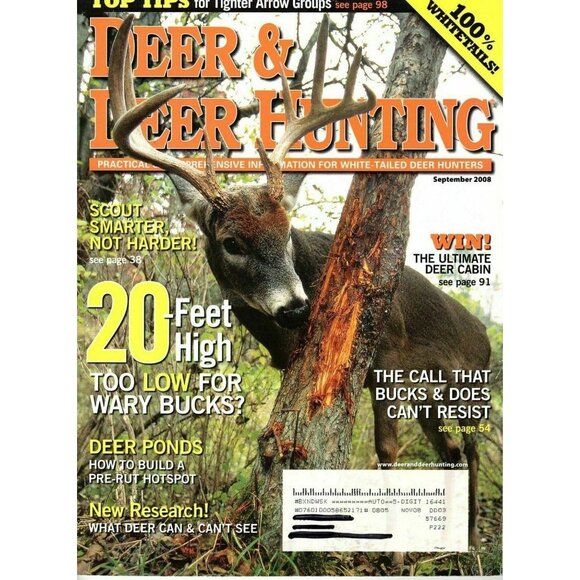Deer and Deer Hunting Magazine September 2008 Whitetails, Scout Smarter - Picture 1 of 1